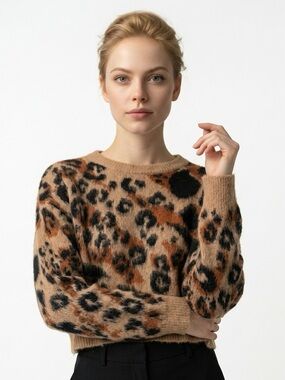 Leopard print sweater
